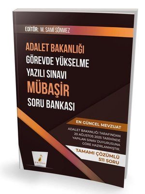 GYS Adalet Bakanlığı Görevde Yükselme Yazılı Sınavı Mübaşir Soru Bankası | Pelikan Yayınları (İnce Kapak)
