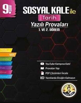 9. Sınıf Tarih Yazılı Provaları | Sosyal Kale Yayınları (İnce Kapak)