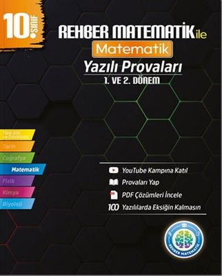 10. Sınıf Matematik Yazılı Provaları | Rehber Matematik (İnce Kapak)