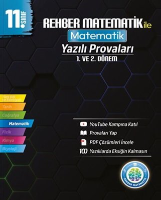11. Sınıf Matematik Yazılı Provaları | Rehber Matematik (İnce Kapak)