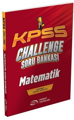 KPSS Matematik CHALLENGE Soru Bankası | Murat Yayınları (İnce Kapak)