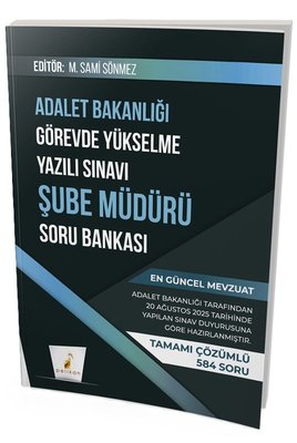 GYS Adalet Bakanlığı Görevde Yükselme Yazılı Sınavı Şube Müdürü Soru Bankası | Pelikan Yayınları (İnce Kapak)