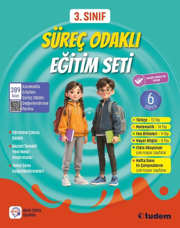 3. Sınıf Süreç Odaklı Eğitim Seti ( 6 Parça) Maarif Modeli Yeni - Kolektif kitap kapağı