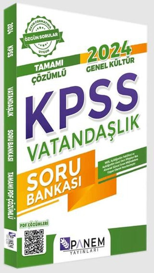 Genel Kültür KPSS Vatandaşlık Soru Bankası | Panem Yayınları (Ciltsiz)