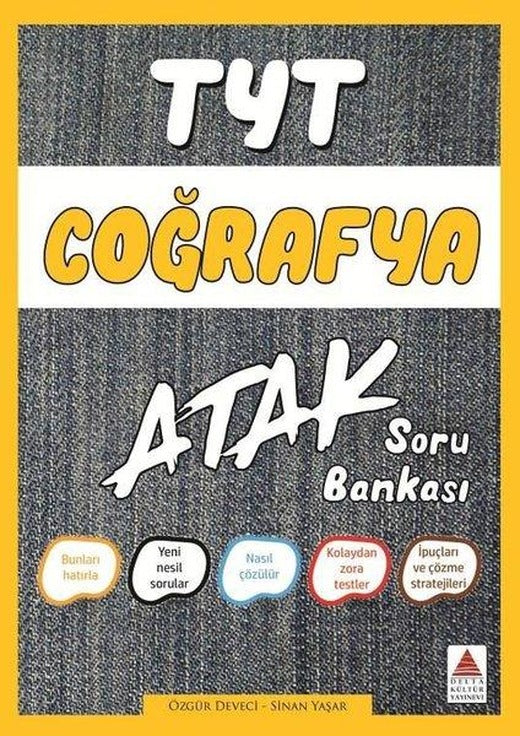 TYT Coğrafya Soru Bankası Atak | Delta Kültür-Eğitim (İnce Kapak)