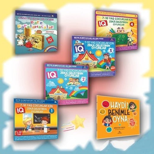 Çocuklar İçin Akıl ve Mantık Oyunları Seti - 6 Kitap Takım | Ekinoks (İnce Kapak)