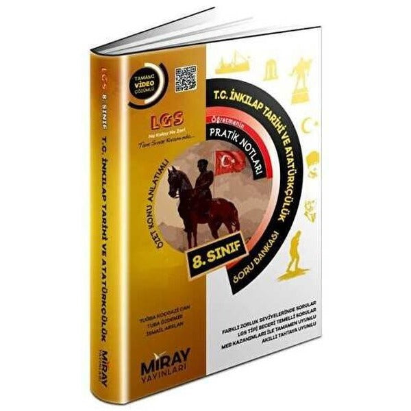 8. Sınıf T.C. İnkılap Tarihi ve Atatürkçülük Soru Bankası | Miray Yayınları (İnce Kapak)