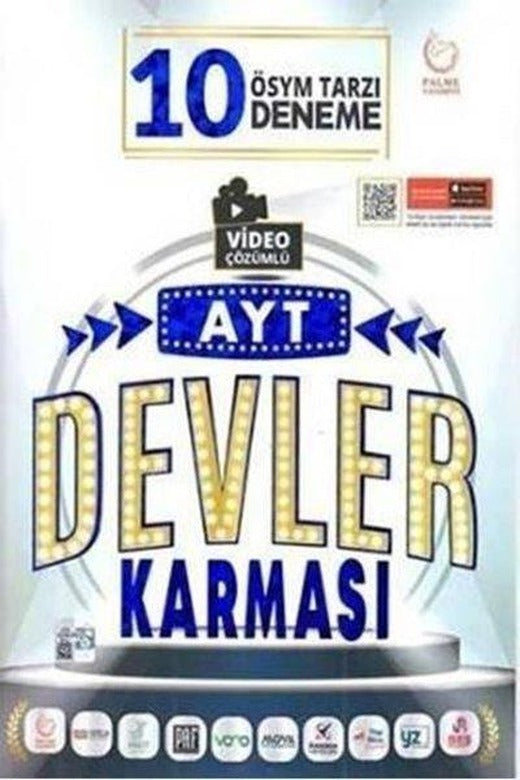 AYT Devler Karması 10 Deneme Sınavı | Palme Eğitim (İnce Kapak)