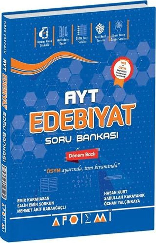 AYT Edebiyat Soru Bankası | Apotemi Yayınları (Ciltsiz)