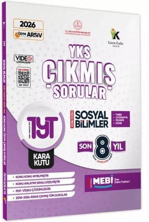 2026 YKS-TYT Sosyal Bilimler Karakutu ÖSYM Çıkmış Soru Bankası Çözümlü Konu Konu Son 8 Yıl