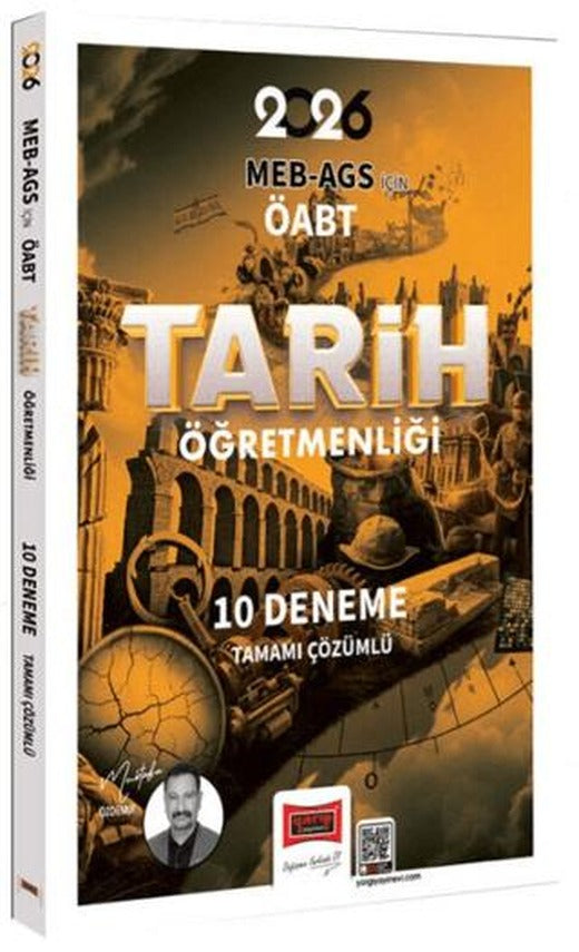2026 MEB-AGS ÖABT Tarih Öğretmenliği Tamamı Çözümlü 10 Deneme | Yargı Yayınevi (Ciltsiz)