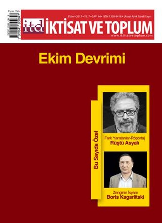 İktisat ve Toplum Dergisi Sayı: 84 Ekim 2017 | İktisat ve Toplum Dergisi (Ciltsiz)