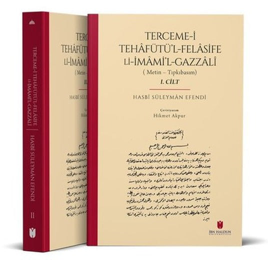 Terceme-i Tehafütü'l-Felasife Li İmami'l-Gazzali Seti - 2 Kitap Takım | İbn Haldun Üniversitesi
