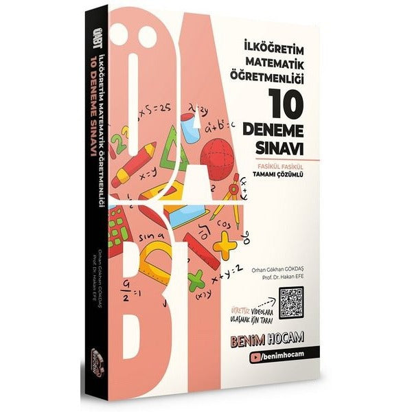 2021 ÖABT İlköğretim Matematik Öğretmenliği Tamamı Çözümlü 10 Fasikül Deneme Sınavı | Benim Hocam Yayınları (İnce Kapak)
