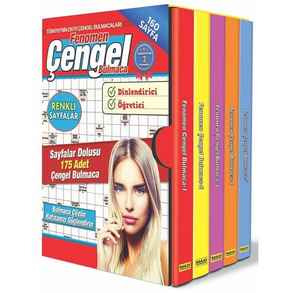 Fenomen Çengel Bulmaca Seti - 5 Kitap Takım | Maxı Yayıncılık