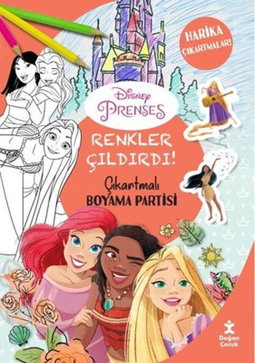 Renkler Çıldırdı! Disnep Prenses Çıkartmalı Boyama Partisi - Harika Çıkartmalar! | Doğan Çocuk