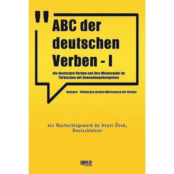 ABC Der Deutschen Verben - 1 | Gece Kitaplığı (İnce Kapak)