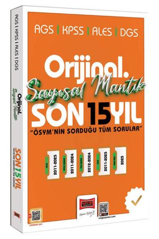 2026 KPSS AGS ALES DGS Orijinal Sayısal Mantık Son 15 Yıl Çıkmış Sorular