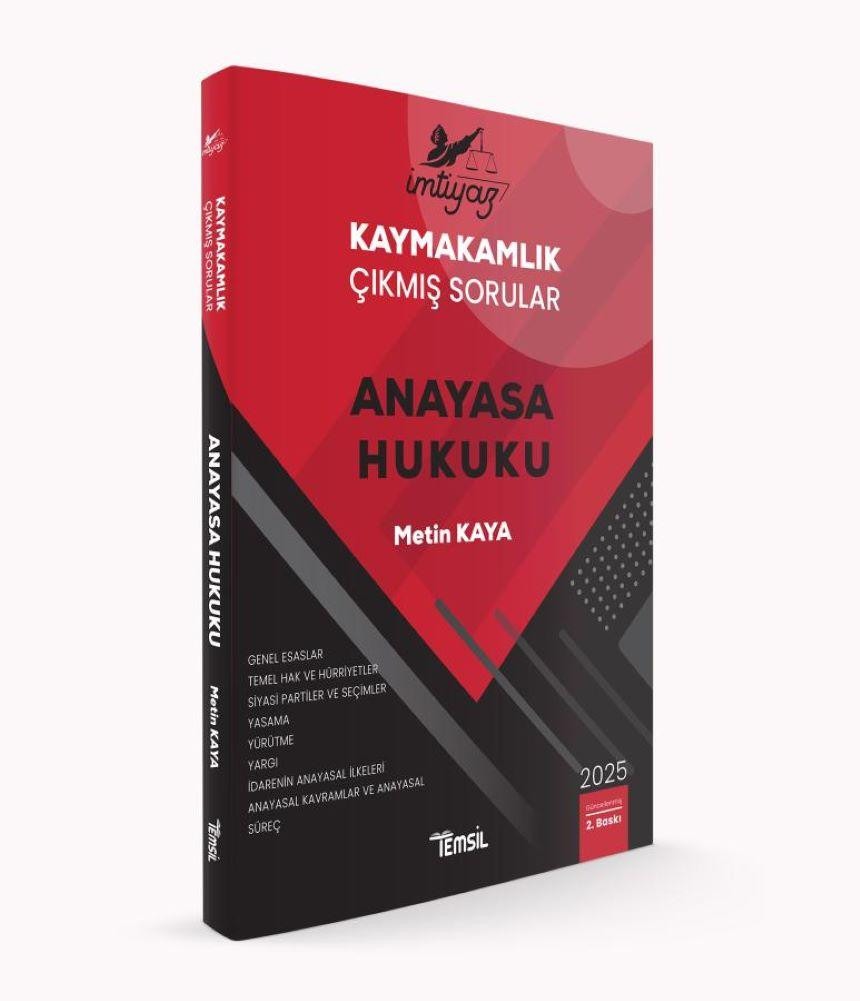 İmtiyaz Kaymakamlık Çıkmış Sorular Anayasa Hukuku | Temsil Kitap (Ciltsiz)