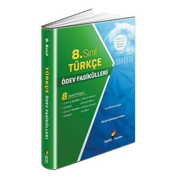 8. Sınıf Türkçe Ödev Fasikülleri | Aydın Yayınları-Eğitim (İnce Kapak)