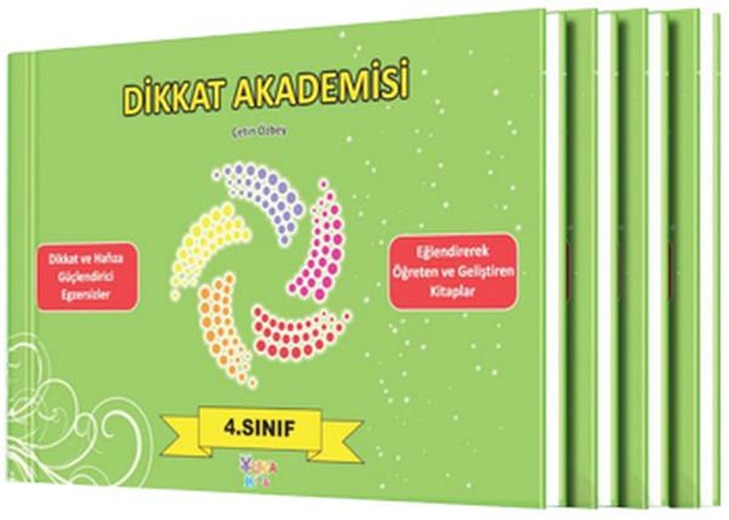 Dikkat Akademisi 4. Sınıf Seti (4 Kitap) | Yuka Kids (İnce Kapak)