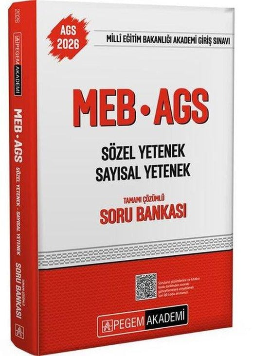 2026 MEB - AGS Soru Bankası Tamamı Çözümlü Sözel Yetenek Sayısal Yetenek | Pegem Akademi Yayıncılık (İnce Kapak)