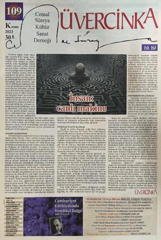 Üvercinka Dergisi: 109 Kasım 2023 | Üvercinka Dergisi (Ciltsiz)