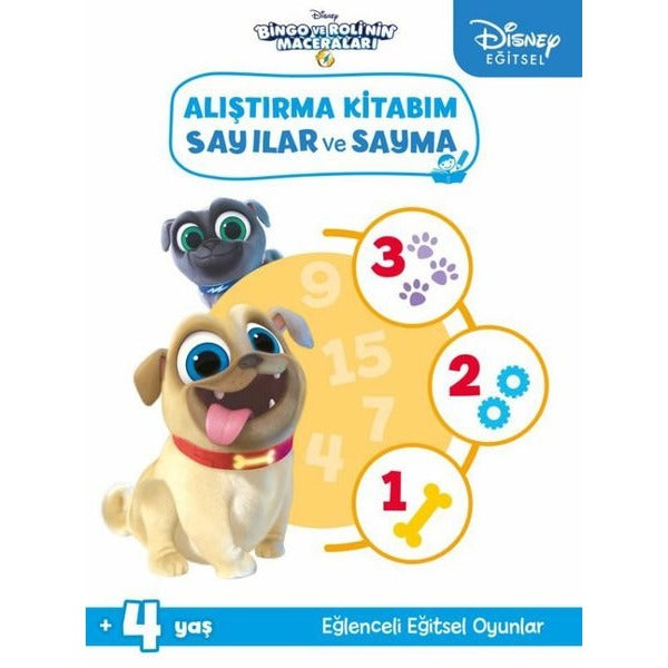 Disney Eğitsel Bingo ve Rolinin Maceraları Alıştırma Kitabım Sayılar ve Sayma 4+Yaş | Beta Kids (İnce Kapak)