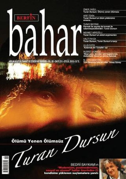 Berfin Bahar Aylık Kültür, Sanat ve Edebiyat Dergisi Sayı: 211 Eylül 2015 | Berfin Bahar Dergisi (Ciltsiz)