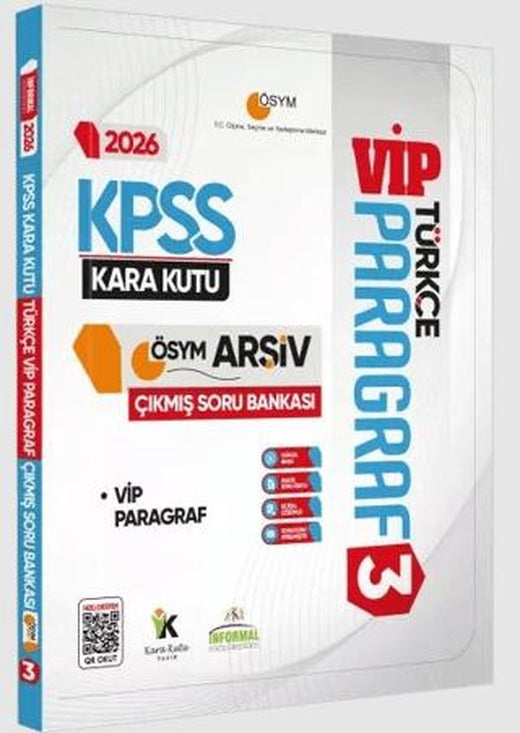 2026 KPSS Türkçenin Kara Kutusu Paragraf 3 VİP ÖSYM Çıkmış Soru Havuzu Bankası Dijital Çözümlü