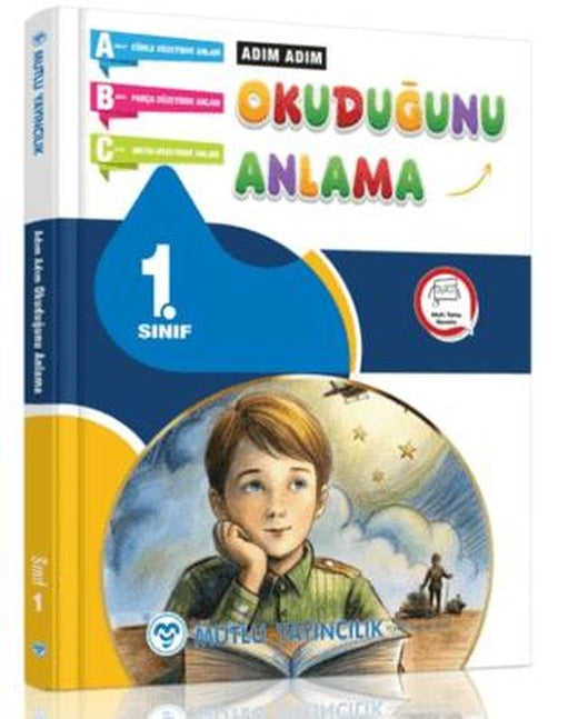 1. Sınıf Adım Adım Okuduğunu Anlama | Mutlu Yayıncılık (Ciltsiz)