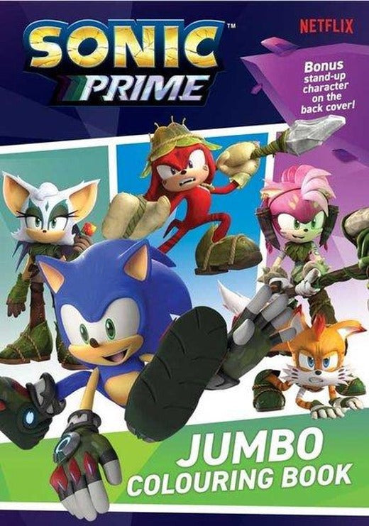 Sonic Prime Jumbo Colouring Book | Alligator Products Limited (İnce Kapak)