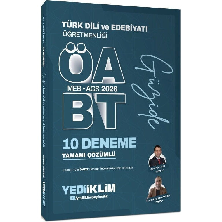 2026 MEB AGS ÖABT Güzide Türk Dili ve Edebiyatı Öğretmenliği Tamamı Çözümlü 10 Deneme