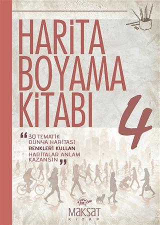 Harita Boyama Kitabı 4 | Maksat Kitap (Ciltsiz) - Resim 1