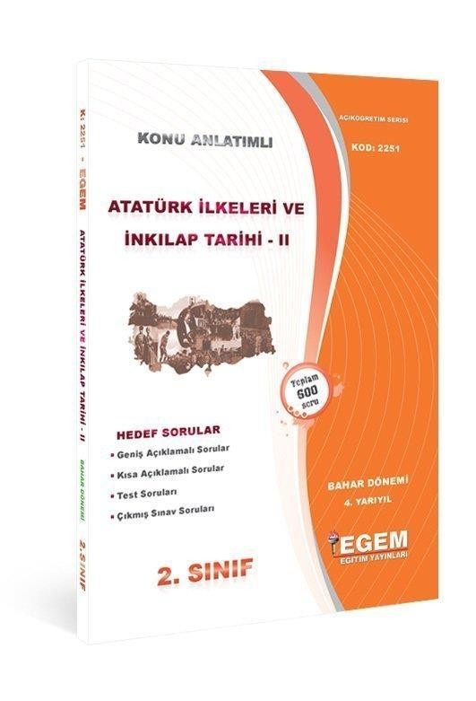 2. Sınıf Atatürk İlkeleri Ve İnkılap Tarihi 2 Bahar Dönemi Konu Anlatımlı Soru Bankası