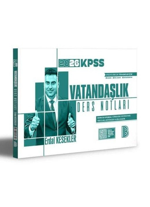 2026 KPSS Vatandaşlık Ders Notları | Benim Hocam Yayınları (İnce Kapak)