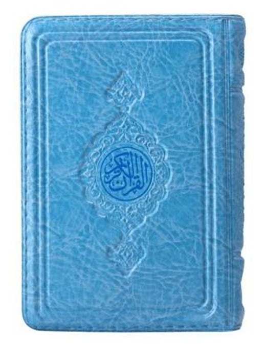 Cep Boy Kur'an-ı Kerim (Mavi Renk, Kılıflı, Mühürlü)