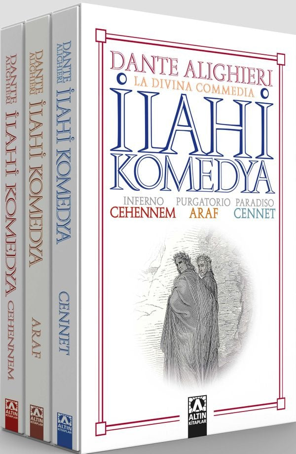 İlahi Komedya Seti-3 Kitap Takım Özel Kutulu | Altın Kitaplar