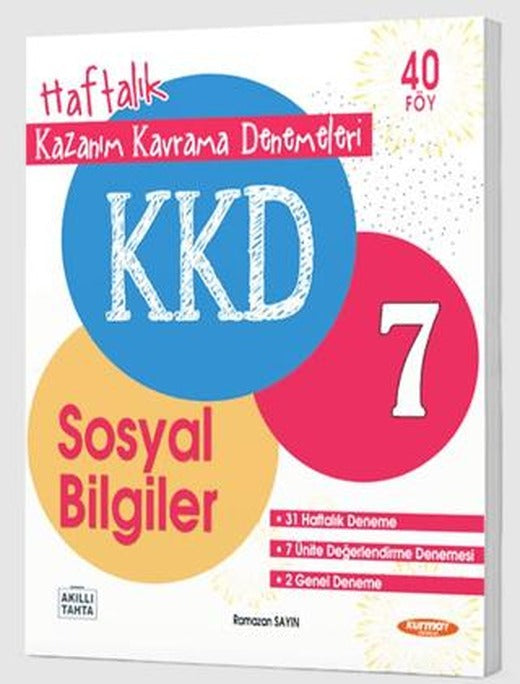 KKD 7. Sınıf Sosyal Bilgiler Haftalık Kazanım Kavrama Denemeleri | Kurmay Yayınları (Ciltsiz)
