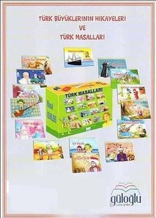 Türk Büyüklerinin Hikayeleri ve Türk Masalları Seti-15 Kitap Takım | Güloğlu