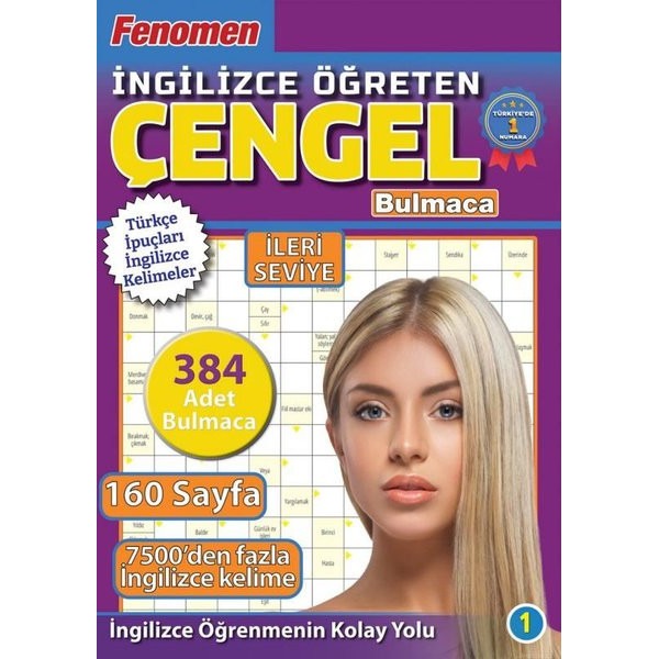 Fenomen İngilizce Öğreten Çengel Bulmaca İleri Seviye | Maxi Yayıncılık (İnce Kapak)