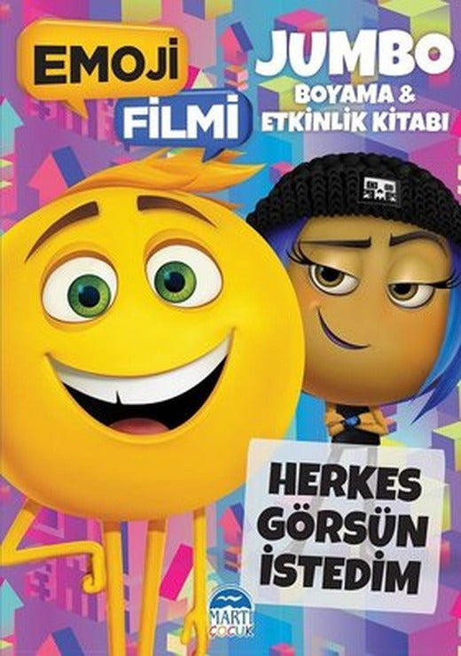 Emoji Filmi Jumbo Boyama ve Etkinlik Kitabı | Martı Yayınları
