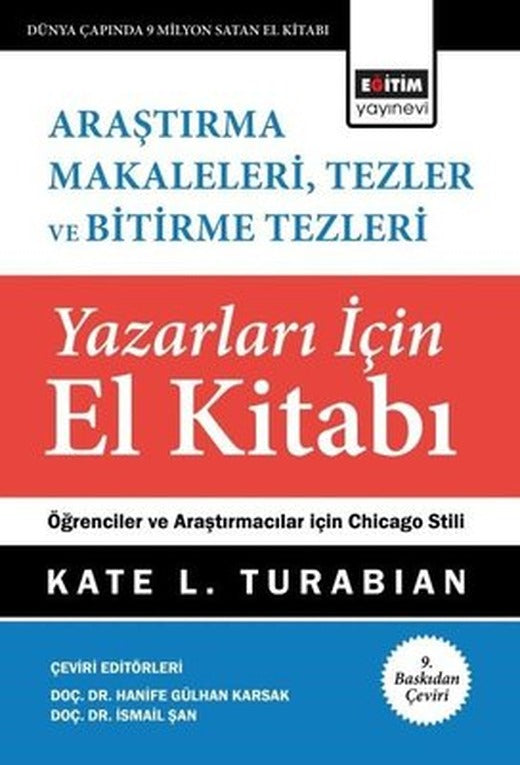 Araştırma Makaleleri Tezler ve Bitirme Tezleri Yazarları İçin El Kitabı | Eğitim Yayınevi