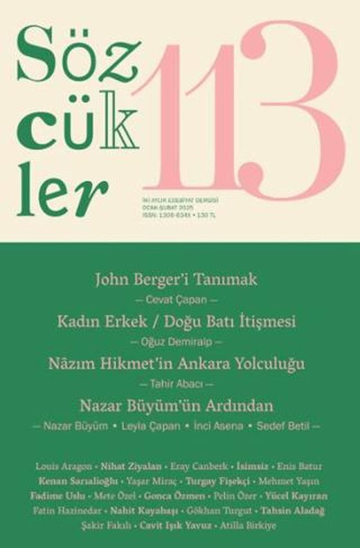 Sözcükler Dergisi 113. Sayı Ocak - Şubat 2025 | Sözcükler Yayınları (Ciltsiz)
