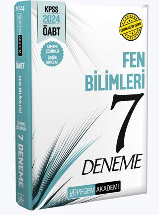 KPSS ÖABT Fen Bilimleri Tamamı Çözümlü 7 Deneme | Pegem Akademi Yayıncılık (Ciltsiz) - Resim 1