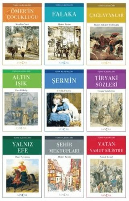 Türk Klasikleri Seti (9 Kitap Takım) | Sancak Yayınları (Ciltsiz)