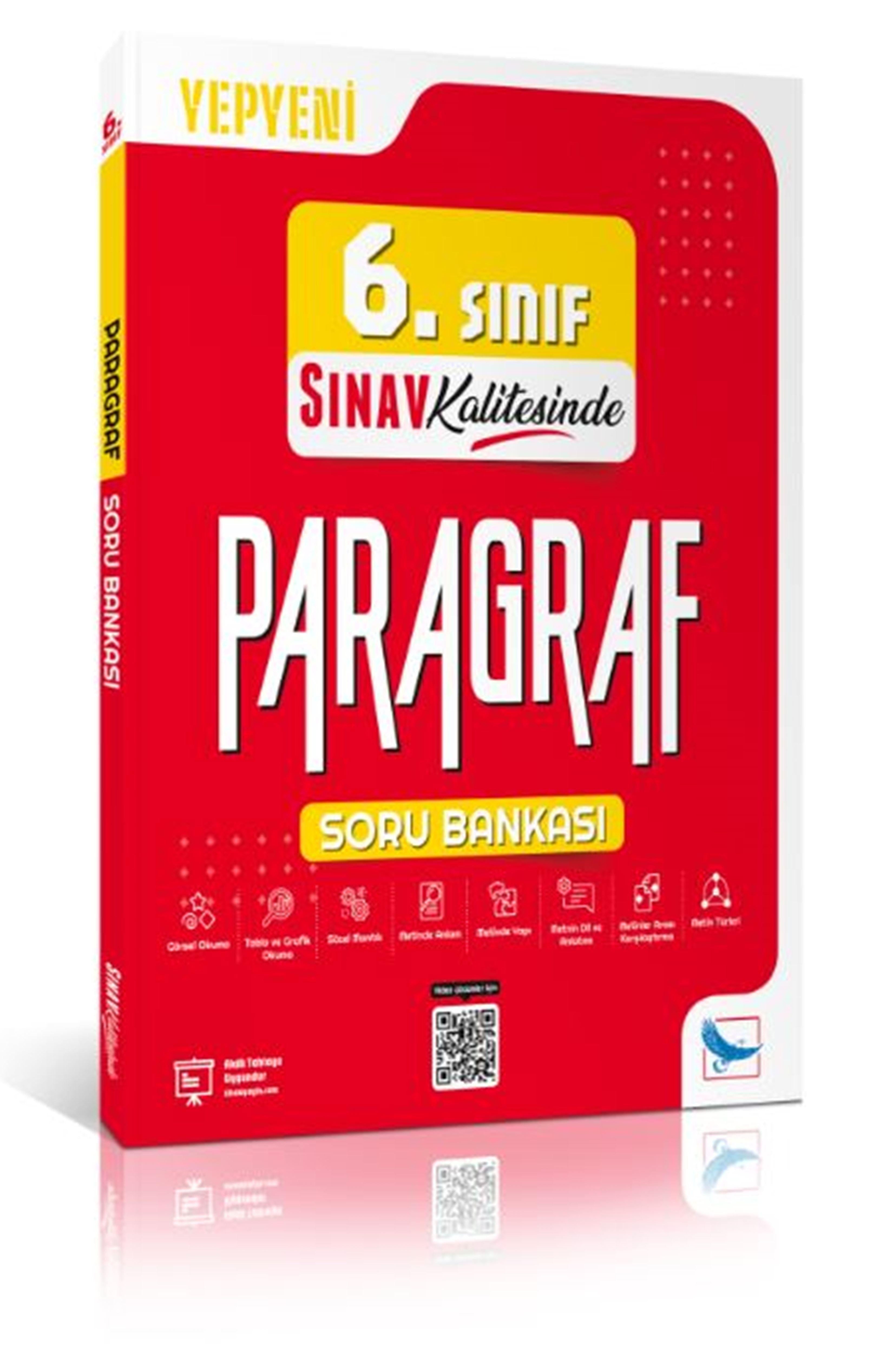6. Sınıf Sınav Kalitesinde Paragraf Soru Bankası | Sınav Yayınları (İnce Kapak)