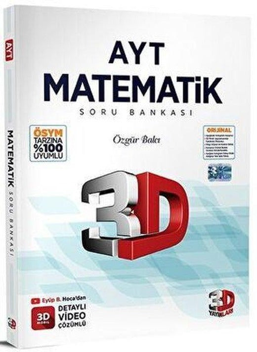 AYT Matematik Soru Bankası | 3D Yayınları (İnce Kapak)
