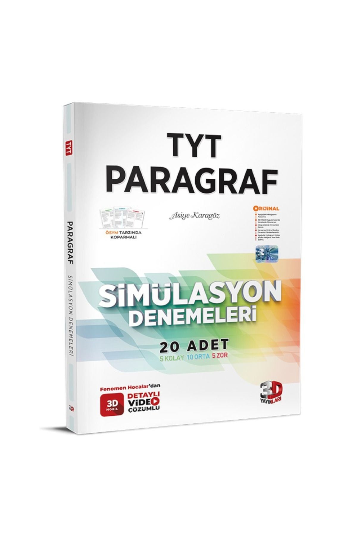 TYT Paragraf Simülasyon Denemeleri | 3D Yayınları (İnce Kapak)