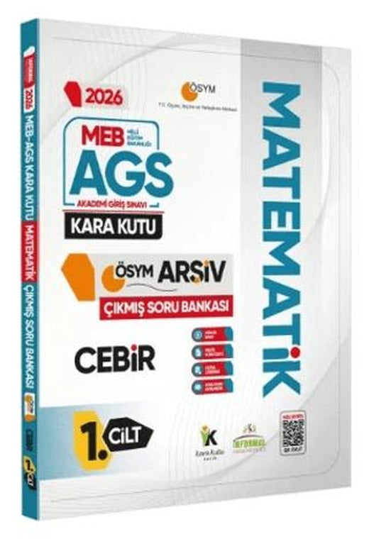 2026 MEB-AGS Matematik Kara Kutu 1.Cilt Cebir ÖSYM Çıkmış Soru Bankası Konu Özetli Dijital Çözümlü
